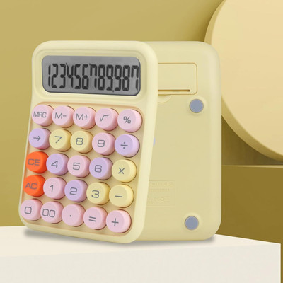 DIYAL ENTERPRISE Creative Candy-Colored Calculator 12-Digit LCD with Large Round Keys for Work or Study Basic  Calculator(12 Digit)