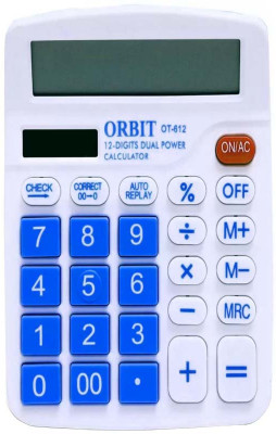 Crostal Pro 12 digit calculator for office and home works with new colour OT- 612 Basic  Calculator(12 Digit)
