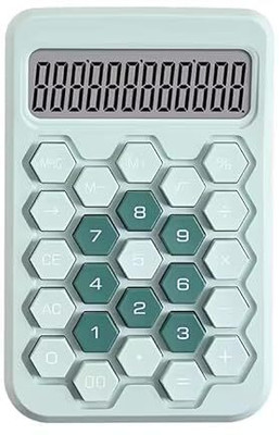 COSKIRA Desktop Calculator 12 Digit Large and LCD Display Hexagon Big Button Basic  Calculator(12 Digit)