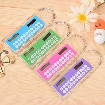 KTOSTON Card Size Calculator Ultra-Thin Cute Cartoon Solar Powered Calculator Basic  Calculator(8 Digit)