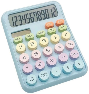 PARATPAR MALL best 12 Digit Colorful Calculator, Large LCD Display, Mechanical Calculator Basic  Calculator(12 Digit)