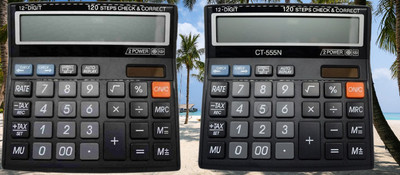 Hench HN-555N Basic Calculator_N121 Desktop Calculator_N121 Financial  Calculator(12 Digit)