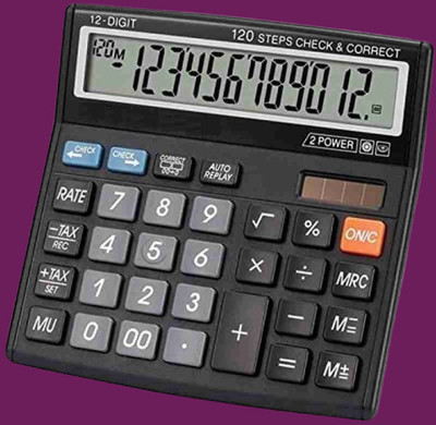 Hench HN-555N Best Basic Calculator_H128 Desktop Calculator_128 Financial  Calculator(12 Digit)