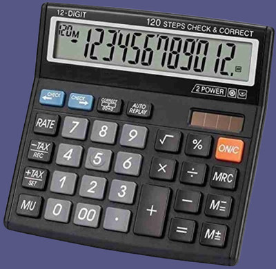 Hench HN-555N Best Basic Calculator_H44 Desktop Calculator_44 Financial  Calculator(12 Digit)