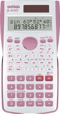 Amigo fx-82MS 240 Functions and 2 Line LED Display | ANS Function | 1 Years Warranty | Pink | Scientific  Calculator(12 Digit)