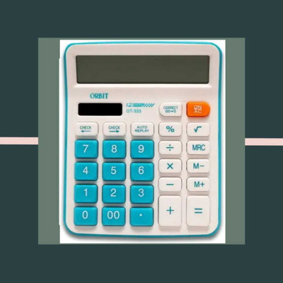 Alpha tech Unique Look Calculator Feather Touch Keys Clear Screen Basic  Calculator(12 Digit)
