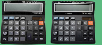 Hench HN-555N Basic Calculator_N28 Desktop Calculator_N28 Financial  Calculator(12 Digit)