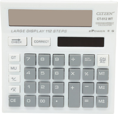 AchiEve CT-512WT Basic Calculater for Home/Office/Shop/Student Basic  Calculator(12 Digit)