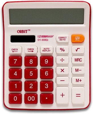 Adoere OT-333: Stylish 12-Digit Calculator with Large Display and Responsive Keys OT-333C Basic  Calculator(12 Digit)