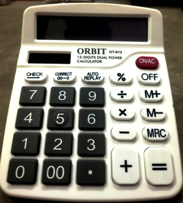 Nsw galaxia Orbit extra large 112 steps check and correct calculator offfice & home use high quality Financial  Calculator(12 Digit)