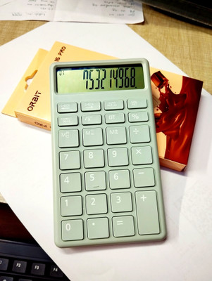 OBPRIT High Quality Attaractive Look Big HD Display Multi-Tasking Office Home Shop 2WAY POWER CHECK & CORRECT REAL SOLAR Button Battery Soft key Portable POCKET Basic Calculator(12 Digit) OBPRIT High Quality Attaractive Look Big HD Display Multi-Tasking Office Home Shop 2WAY POWER CHECK & CORRECT REAL SOLAR Button Battery Soft key Portable POCKET Basic Calculator(12 Digit)