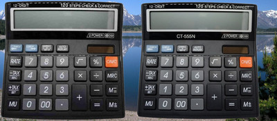 Hench HN-555N Basic Calculator_N155 Desktop Calculator_N155 Financial  Calculator(12 Digit)
