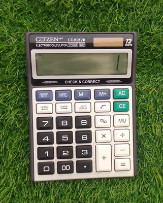APNA KANHA CT-912VII Bright Display Soft Keys Check & Correct Basic  Calculator(12 Digit)