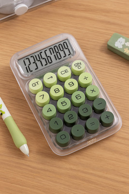 jago TRASNPRENT GREEN MINI TRASNPRENT GREEN MINI Basic  Calculator(12 Digit)