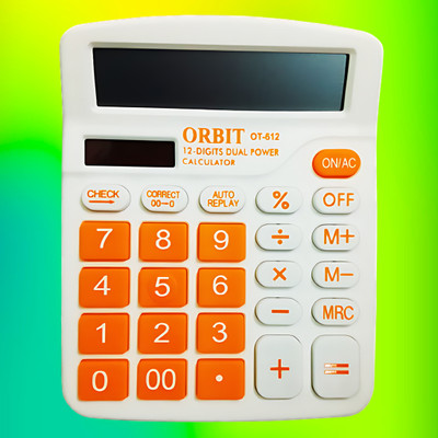 JPRO A New 12 Digit Dual Power Basic Calculator for Office Shop and Home Financial  Calculator(12 Digit)