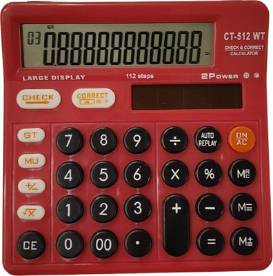 CITLLZEN 512AA WT RED 512AAWT-R Basic  Calculator(12 Digit)
