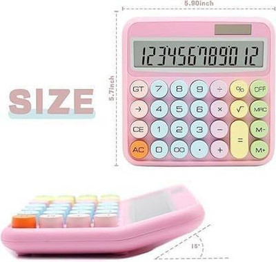 ethoss ecom Mechanical Calculator, 12-Digit Calculator Mechanical Calculator, 12-Digit Calculators With Lcd Display Sensitive Button Basic  Calculator(12 Digit)