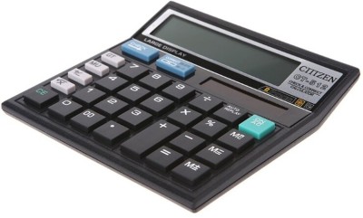 JPRO CT512 Black 12 Digit Commercial Calculator with solar Charging System Financial  Calculator(12 Digit)