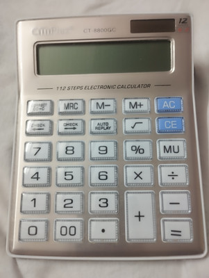 PW PENCILWALA CT-8800GC BIG SIZE CALCULATOR SMART BUTTON CRYSTAL BUTTON Basic  Calculator(12 Digit)
