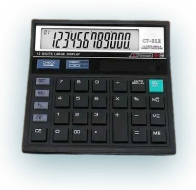 v enterprise gwalior CT-512 12 Digit Desktop Calculator with Check & Correct Function Basic  Calculator(12 Digit)