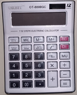 Edesk OT-8800GC Check and Correct Calculator Basic  Calculator(12 Digit)