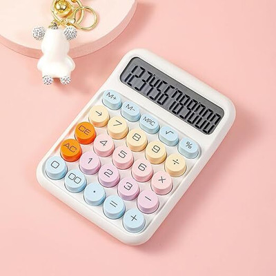 draval 74196 12 Digits Large LCD Display Small Desktop Calculator Basic  Calculator(12 Digit)