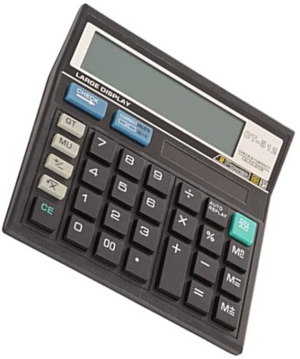 JPRO C CT512 Black 12 Digit Commercial Calculator with solar Charging System Financial  Calculator(12 Digit)