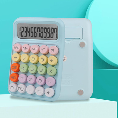 DIYAL ENTERPRISE Fashionable Candy-Style Calculator Large Digits & Buttons for Fast Input Basic  Calculator(12 Digit)