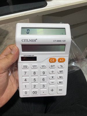 ZOJED WHITE D DIDPLY CALC Financial  Calculator(12 Digit)