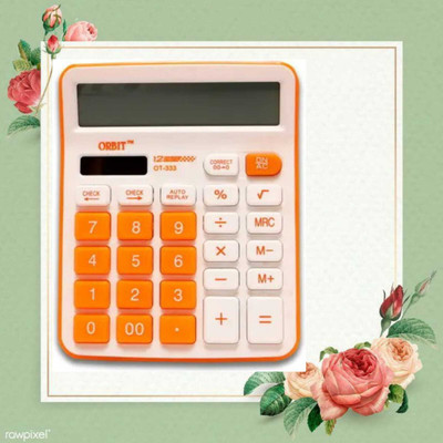 Alpha tech Orbit Elite Designer Calculator with Large LCD Basic  Calculator(12 Digit)