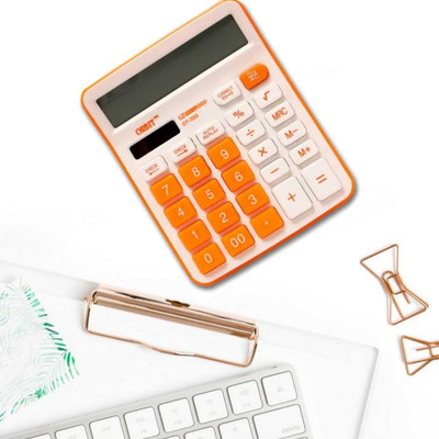 Alpha tech Orbit Standard 12Digit Calculator Big Display Soft Keys Basic  Calculator(12 Digit)