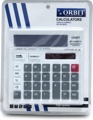 Uratech Orbit OT-512 WTC White Electronics Basic  Calculator(12 Digit)