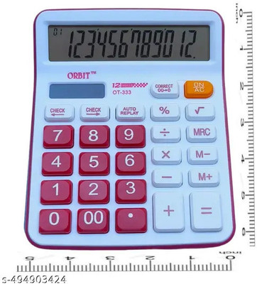 Alpha tech 72269OPINK08 Basic  Calculator(12 Digit)