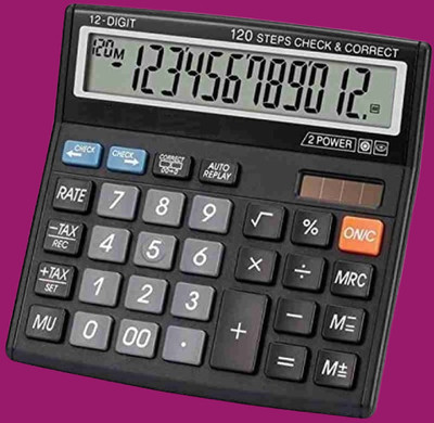 Hench HN-555N Best Basic Calculator_H101 Desktop Calculator_101 Financial  Calculator(12 Digit)