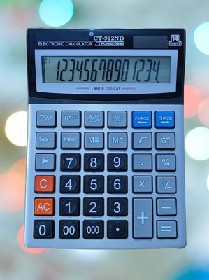 DARKWAVE Check and Correct Desktop Calculator Basic Calulator-142 CT 912ND Bsic/Business Calculator 14 Digit Big Calculator-132 Basic  Calculator(14 Digit)