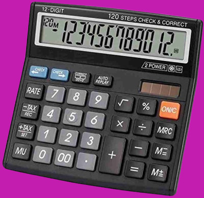 Hench HN-555N Best Basic Calculator_H126 Desktop Calculator_126 Financial  Calculator(12 Digit)