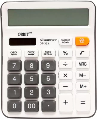 PW PENCILWALA Orbit ot-333 Large LED Display With Soft Keys Basic  Calculator(12 Digit)