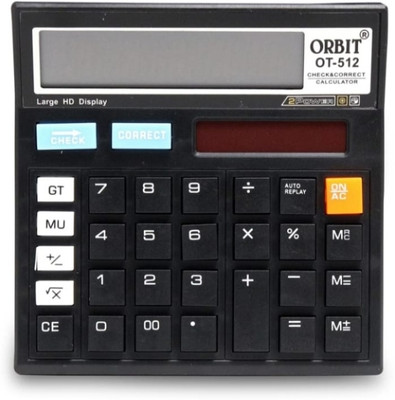 PW PENCILWALA Orbit Ot-512 Black Correct & Check Basic  Calculator(12 Digit)