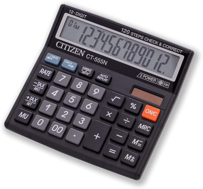 BEAUTYKINGDOM Citizen CT-555N Desktop Calculator Basic  Calculator(12 Digit)