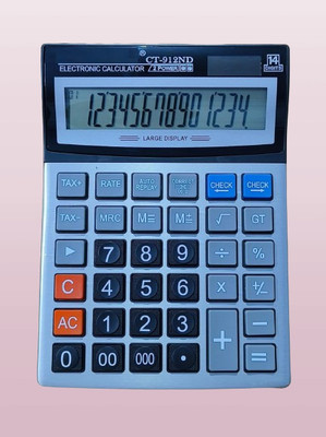 DARKWAVE Check and Correct Desktop Calculator Basic Calulator-147 CT 912ND Bsic/Business Calculator 14 Digit Big Calculator-137 Basic  Calculator(14 Digit)