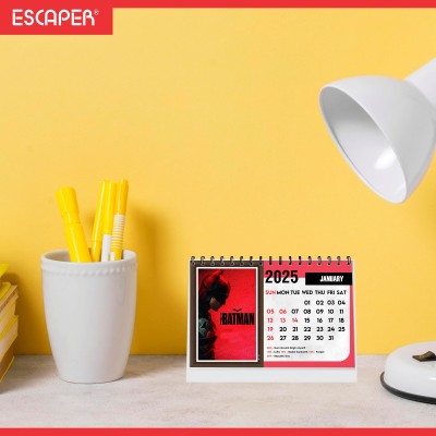 ESCAPER Marvel Desk Calendar 2025 – Superheroes & Movies for Your Desk 2025 Table Calendar(Multicolor, Office, Homes)