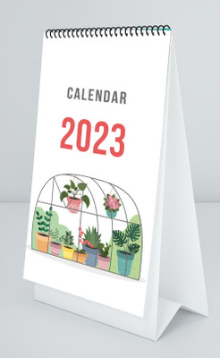 IDEAL FOZ Table Calendar and Planner, Organizer & Reminder, Calendar for Desk-014 2023 Table Calendar(Multicolor, CUTE)