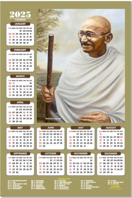 ESCAPER Mahatma Gandhi Famous Indian Personalities Wall Calendar 2025 2025 Wall Calendar(Multicolor, Color)