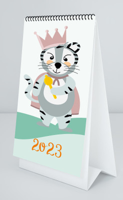 IDEAL FOZ Table Calendar and Planner, Organizer & Reminder, Calendar for Desk-011 2023 Table Calendar(Multicolor, CUTE)
