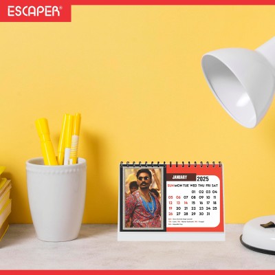 ESCAPER Tollywood Actors Desk Calendar 2025 – Featuring Top Tollywood Stars 2025 Table Calendar(Multicolor, Office, Homes)