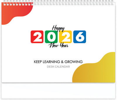 ARGS PAPER PLUS 320-2026 Date Calendar 2026 Table Calendar(White, DATE CALENDAR)