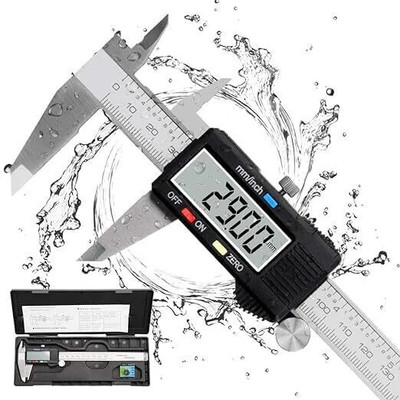 saikrupa 8 Inch/200mm Digital Caliper Vernier Micrometer Caliper Gauge Vernier Caliper with Large LCD Screen Stainless Steel Measuring Tool Digital Caliper(0-200 mm)