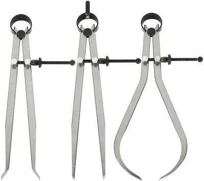 STTAR Spring Caliper Set 3 Pieces Inside Outside & Divider 12” IN/300MM Measuring Tool Dial Caliper(0-300 mm)