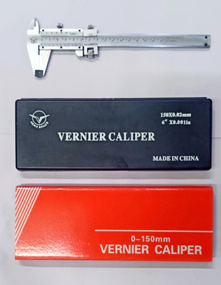 GoodsBazaar Gauge with Fine adjustment 150mm / 6 inch with High Accuracy Vernier Caliper(0-150 mm)