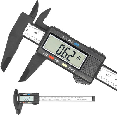 Clefairy Digital Caliper Calipers Measuring Tool Digital Caliper Measuring Tool, 0-6 inches Electronic Caliper Vernier Caliper(0 - 150 mm)